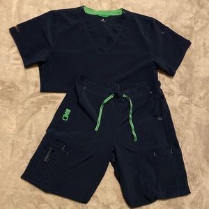 Navy Blue Carhartt Scrub Set